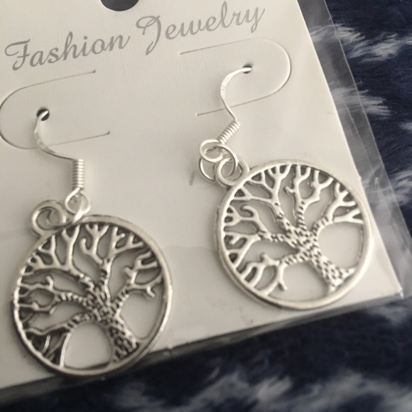925 solid sterling silver Tree of Life Earrings🦋 - Picture 4 of 4